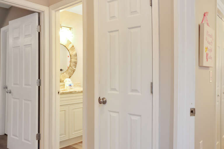Upstairs Hallway with Bedrooms and Full Bath