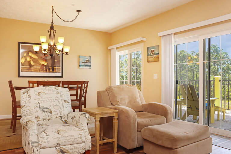 Seating in Living Room and Dining Area