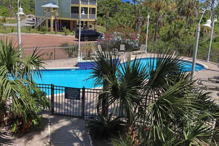 View of Community Pool from Balcony