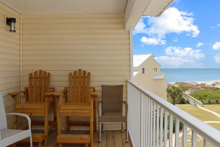 Top Floor Beach View Deck