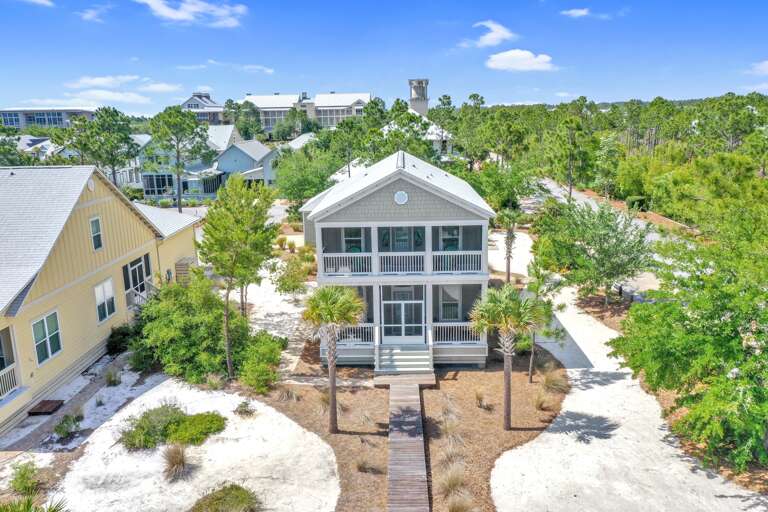 Natural Landscaping Surrounding House
