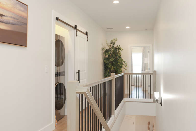 Upstairs Hallway with Laundry Closet