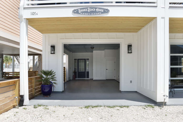 Covered Parking Under House