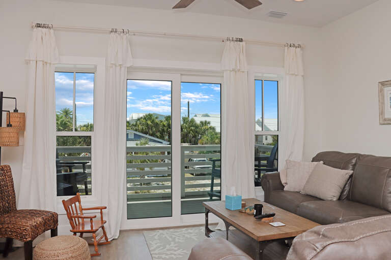 Living Room View onto Deck