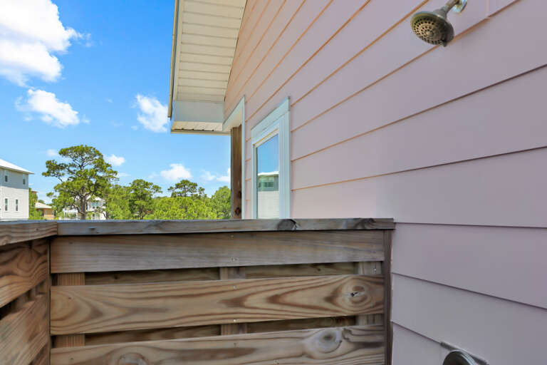 Bedroom 2 - Outdoor Shower Outside of Master Bath