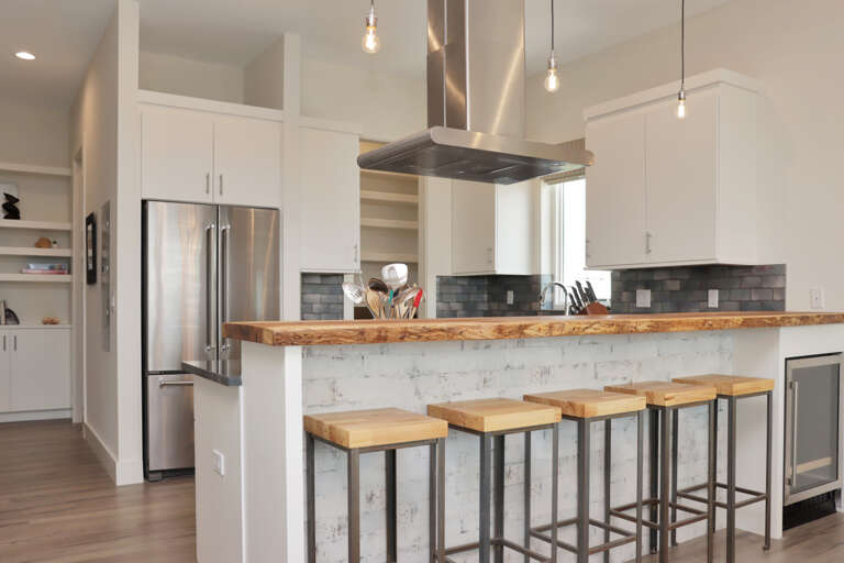 Kitchen Bar with Wine Cooler