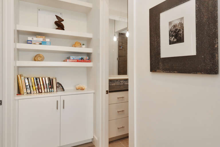 Main Floor Hallway with Full Bathroom