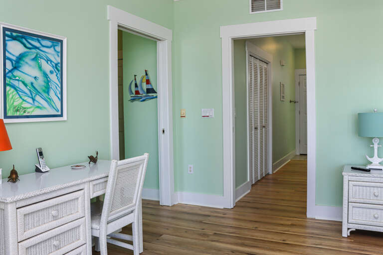 Top Floor Master Work Space and Master Bath