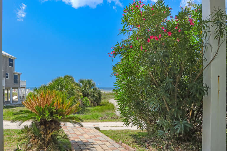 View of Beach from Under House