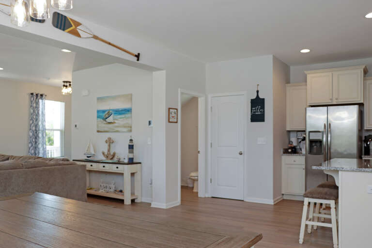 Dining Area, Kitchen and Half Bath