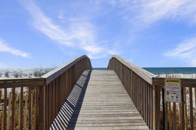 Boardwalk in Front of Townhouse