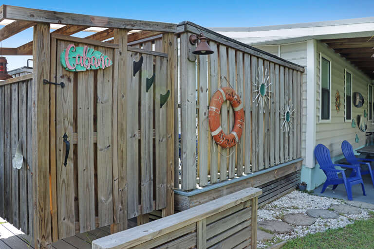 Enclosed Outdoor Shower