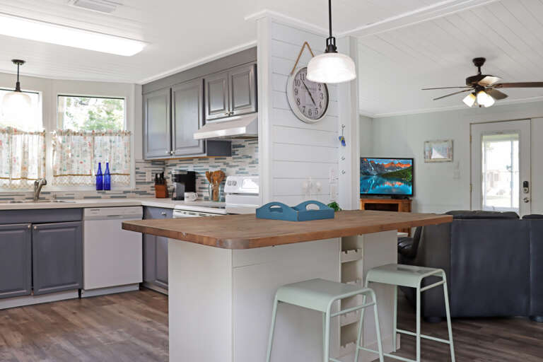 Kitchen and Living Room