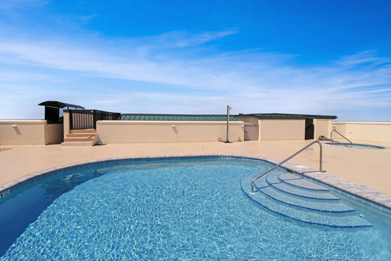 Rooftop Pool and Outdoor Shower
