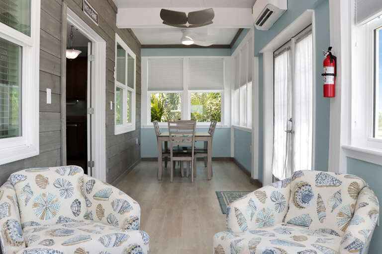 Sun Room with Sitting Area and Dining