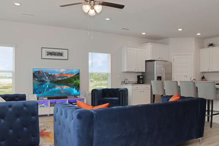 Living Area and Kitchen