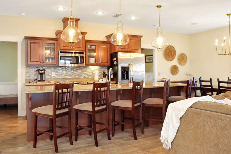 Kitchen, Dining Area and Living Room with Bedroom 2 Kitchen, Dining Area and Living Room with Bedroom 2