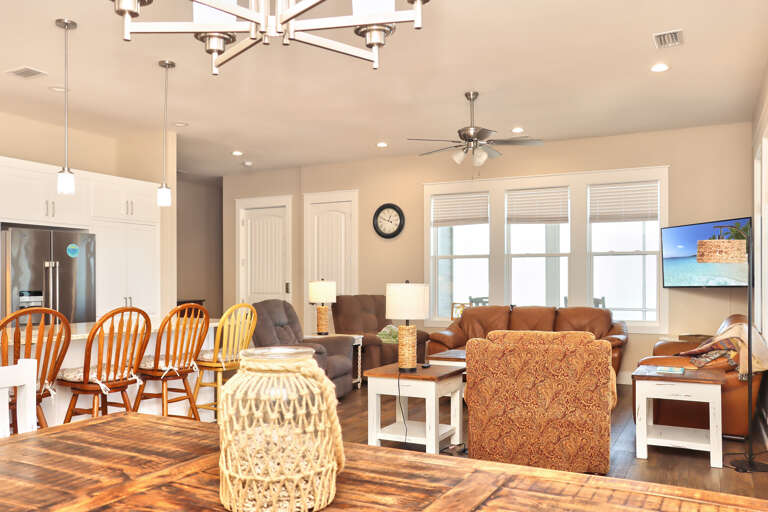 Dining Area View into Living Room