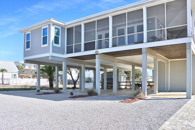 Driveway and Parking Under House