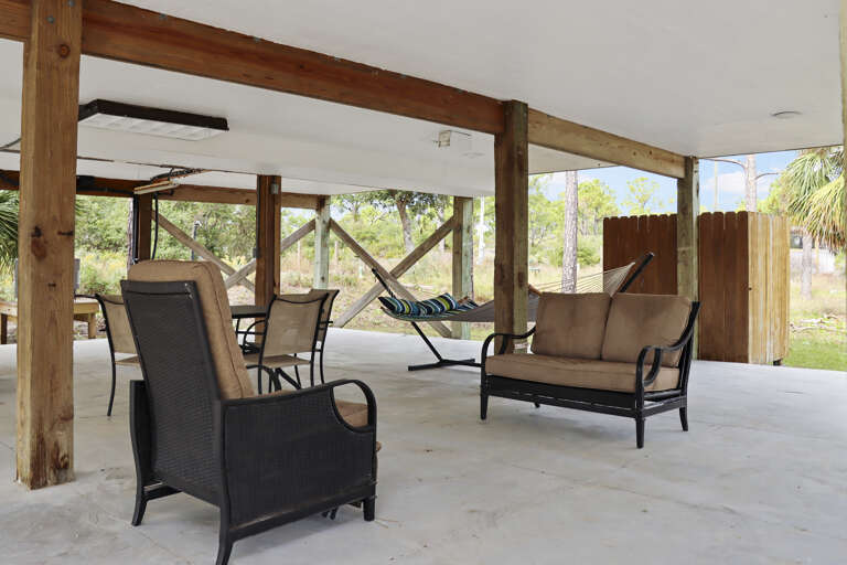 Sitting Area Under House