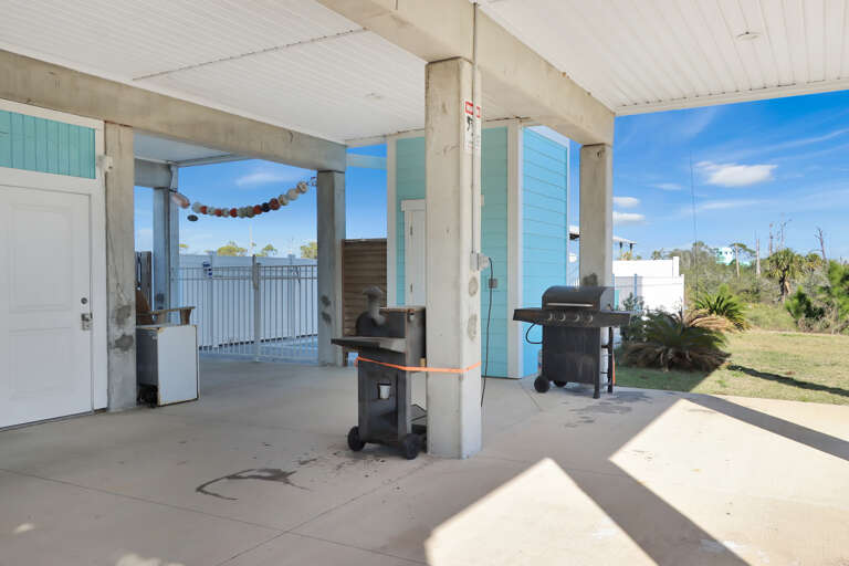 Grilling Area Under House