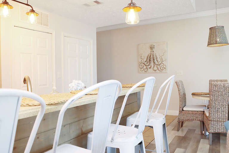 Bar Seating in Kitchen