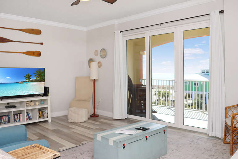 Living Room View onto Deck