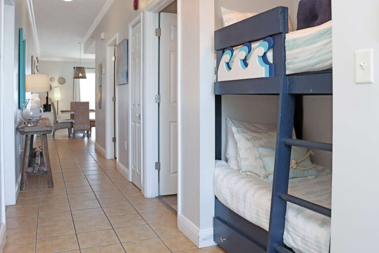 Hallway with Bunk Bed Sleeping Area