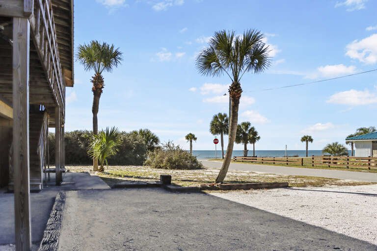 View from Parking Area on Side of House