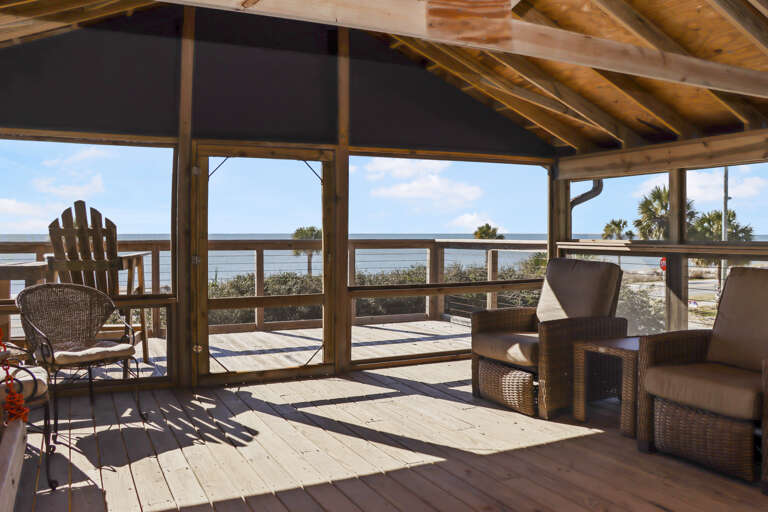 Screened Deck View
