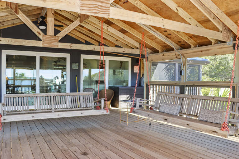 Beachside Deck Swings