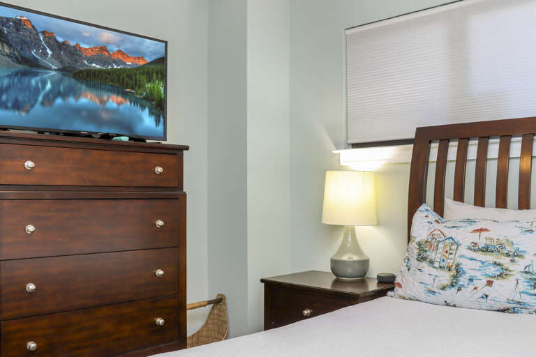 Bedroom 1 with TV