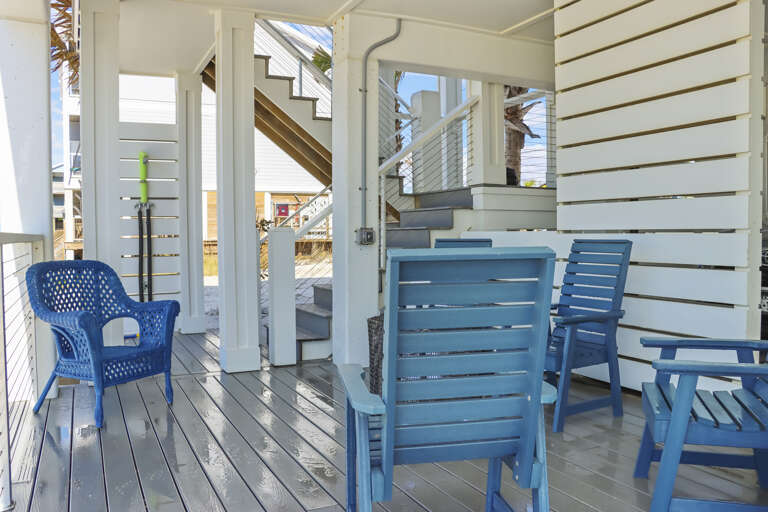 Covered Patio with Outdoor Shower