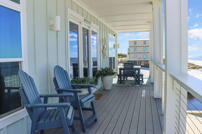 Covered Beachfront Deck