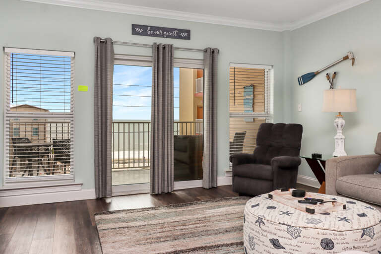 Living Room View onto Deck