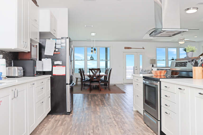 Kitchen with Beach View