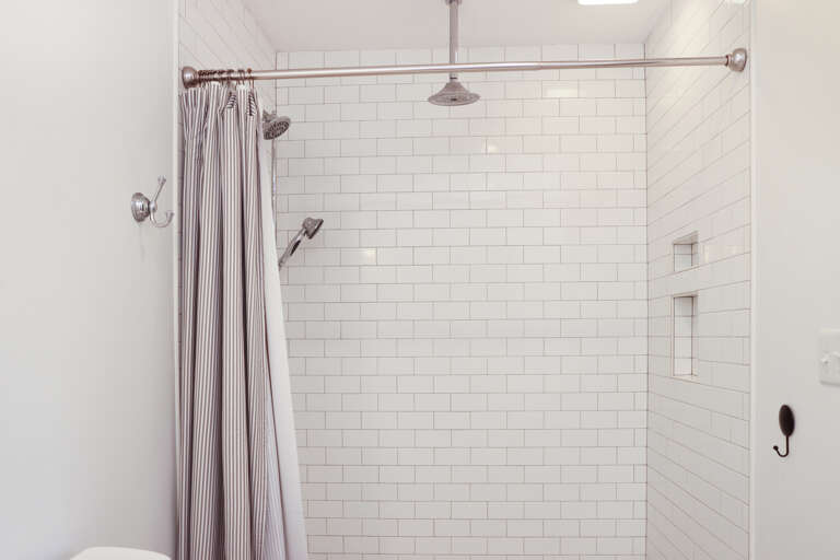 Full Bathroom on First Floor Shower
