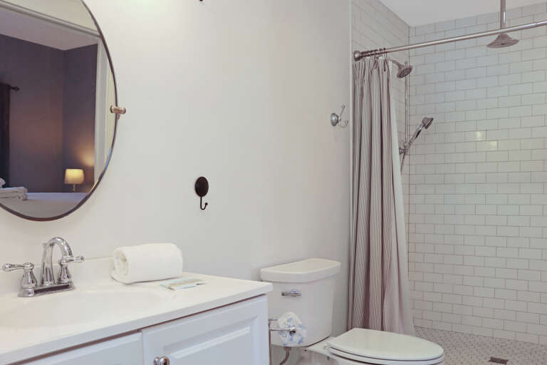 Full Bathroom with Shower on First Floor