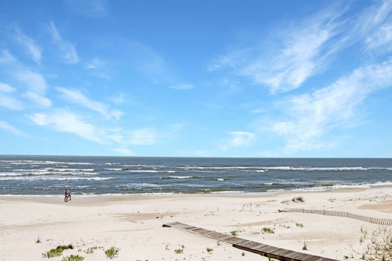 View of Quiet Beach from Deck