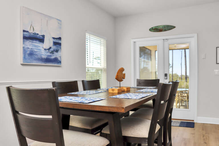 Dining Area with View to Screened Porch