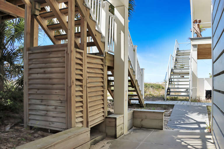 Outdoor Shower Under House