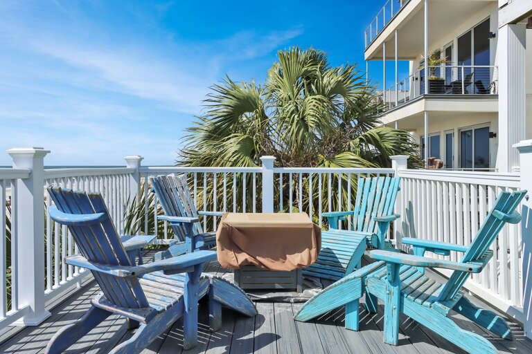 Fire Pit on Beachfront Deck