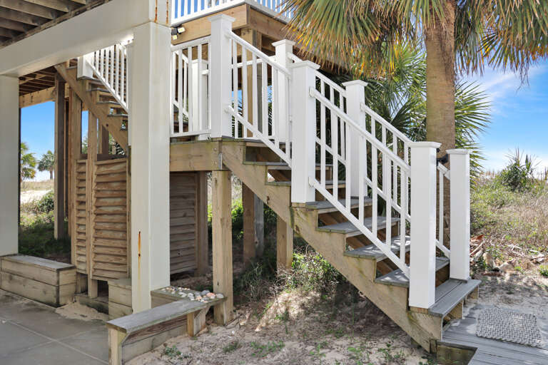 Stairs to Beach and Outdoor Shower
