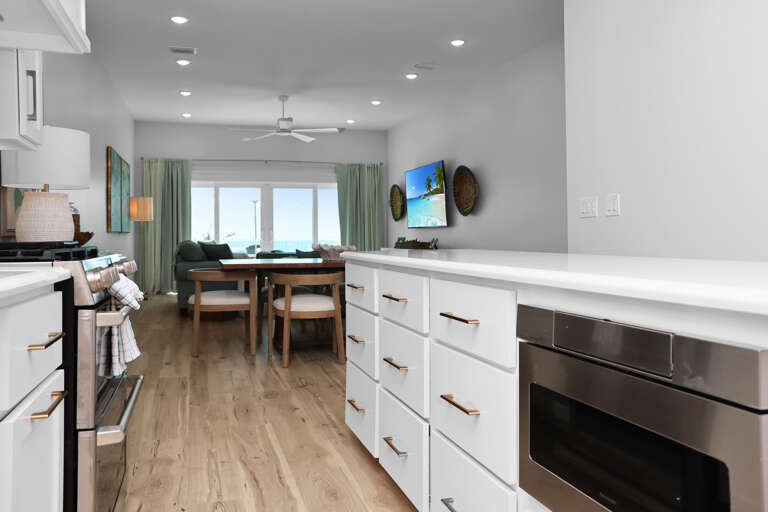 Kitchen with Cabinet Microwave