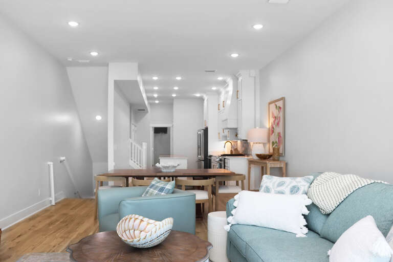 Living Room, Dining Area and Kitchen