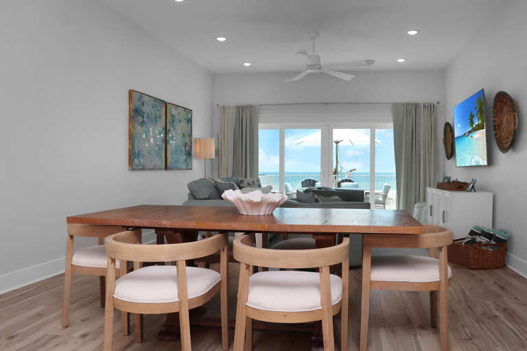 Dining Area with Beach View