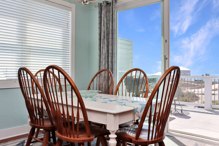 Dining Area with Beach View