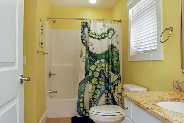 Full Bathroom with Shower on First Floor