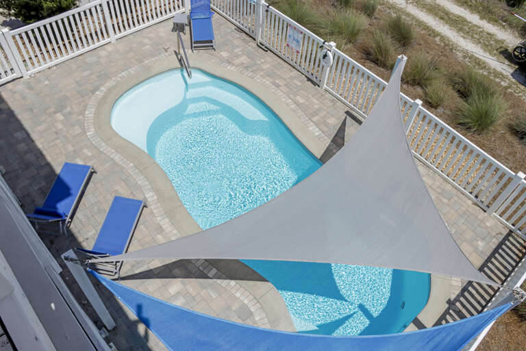Top Floor View of Private Pool