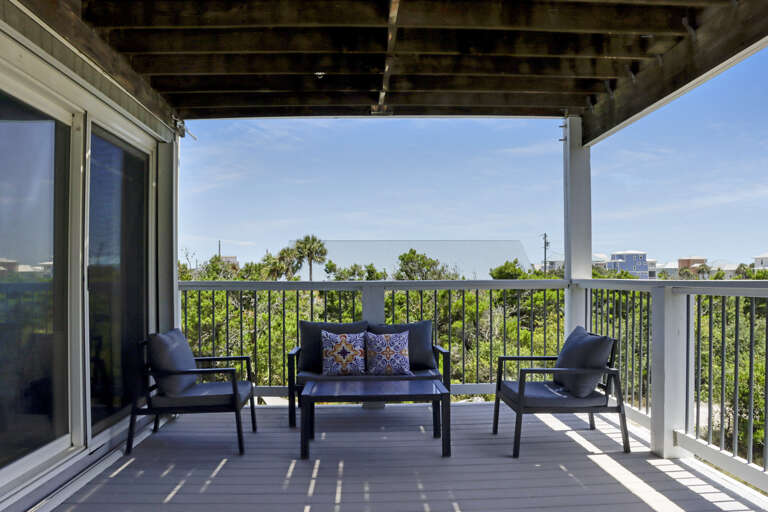 First Floor Covered Deck Seating